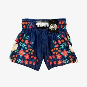 Tuff Sport Shorts Womens S Small Multi Muay Thai Boxing MMA Nightingale Bird